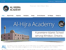 Tablet Screenshot of alhijraacademy.com